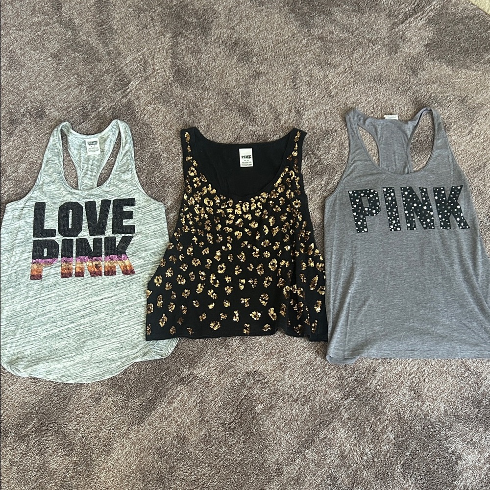 Victoria's Secret PINK Tank Tops Trio